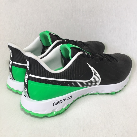 Nike React Infinity Black Green Golf Shoes 14 men main image 5